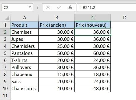 calculer pourcentage d augmentation sur excel