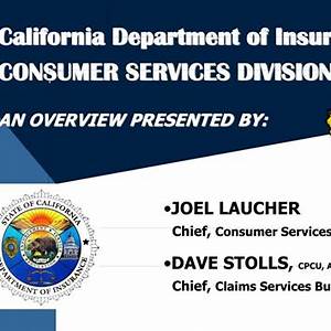 California Department of Insurance Consumer Services