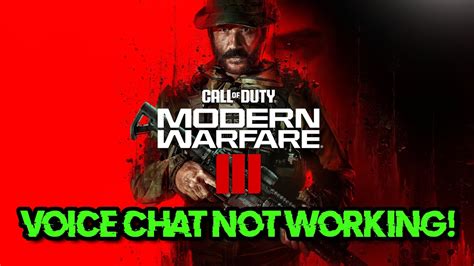 call of duty mw3 mic not working ps5