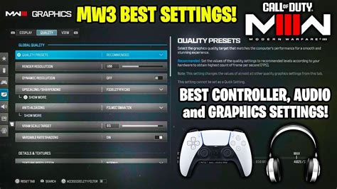 call of duty mw3 ps5 controller settings