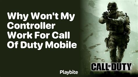call of duty won t recognize controller