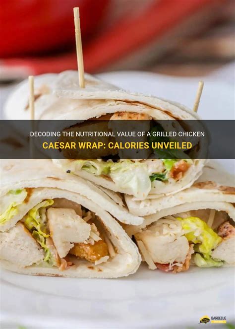 calories in chicken caesar wrap salad and go
