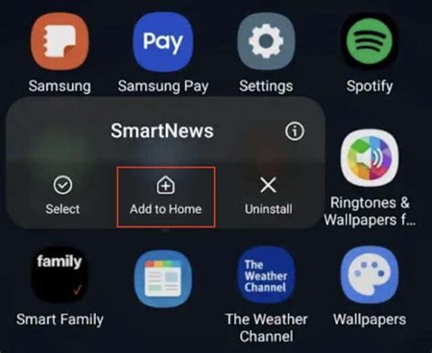 can't add apps to home screen android