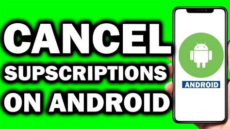 can't cancel subscription on google play