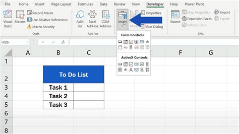 can't check checkbox in excel