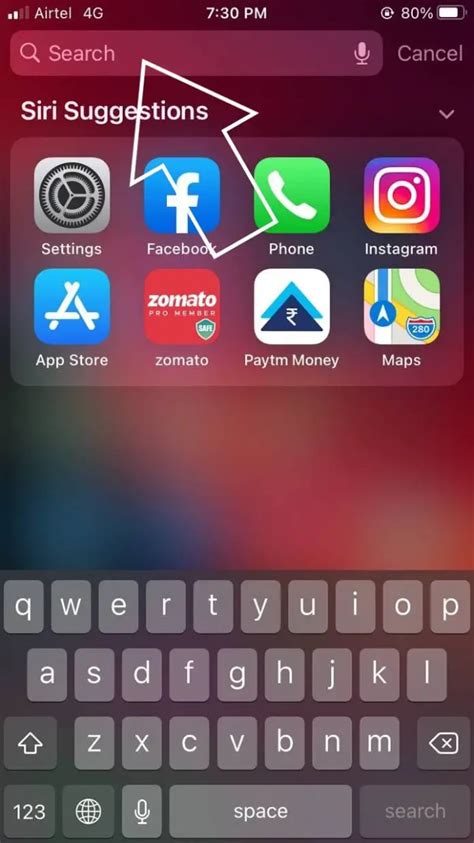 can't find hidden app on iphone