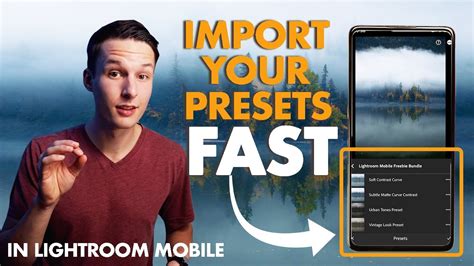 can't import presets to lightroom mobile