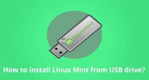 can't install linux mint from usb