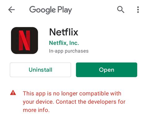 can't install netflix on android