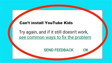 can't install youtube for android tv
