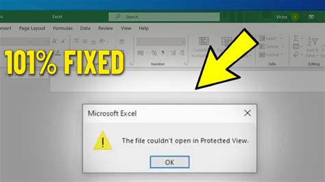 can't open file in protected view excel