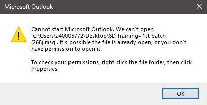 can't open msg file in outlook mac