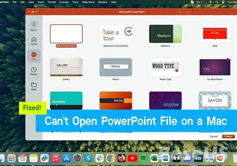can't open powerpoint file on mac