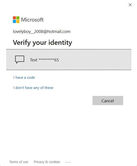 can't receive microsoft verification code