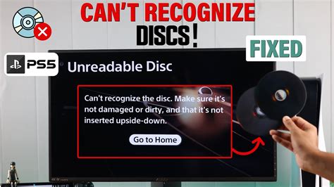 can't recognize disc ps5