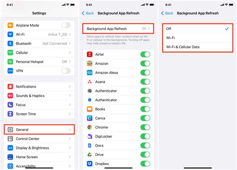 can't turn off background app refresh iphone