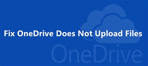 can't upload to onedrive
