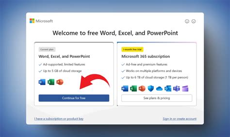 can't use microsoft word without subscription
