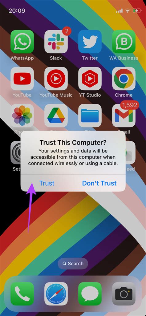 can't view files on iphone from pc