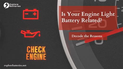 can a dead battery cause check engine light to come on