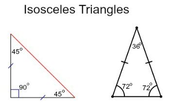 can a isosceles triangle be a right angle
