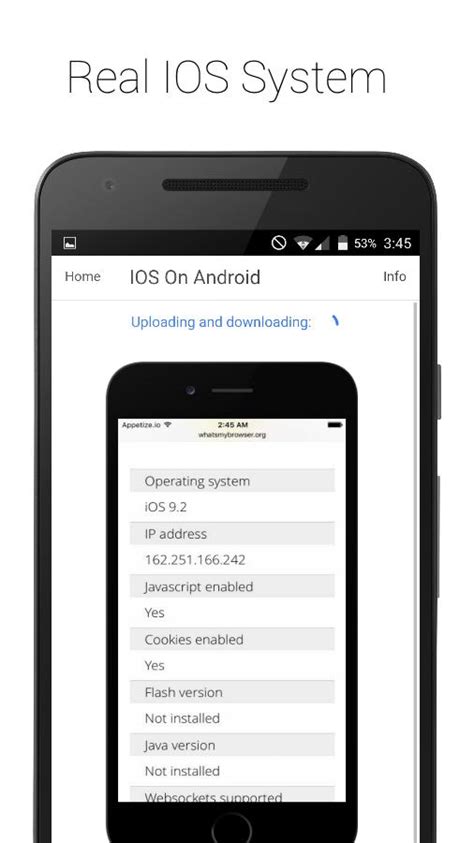 can an android run ios