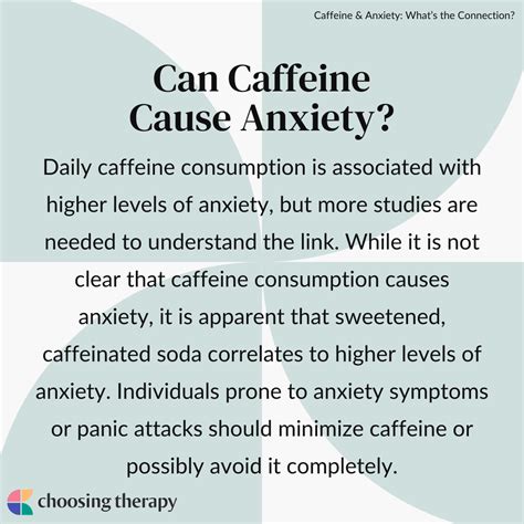 can caffeine help anxiety attacks