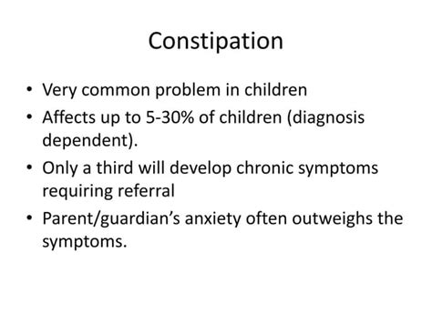 can constipation affect child's behavior