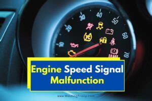 can engine speed signal error
