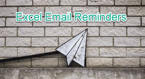 can excel send email reminders