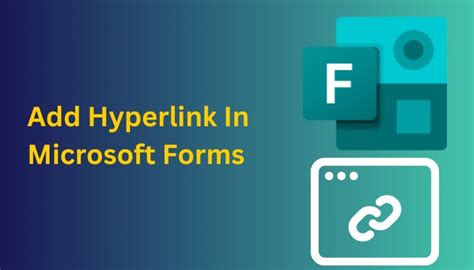 can i add a link in microsoft forms