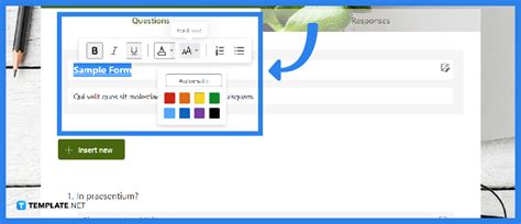 can i change the font on microsoft forms
