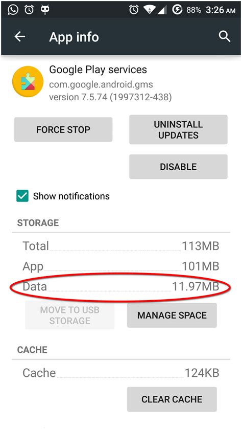 can i clear data in google play services