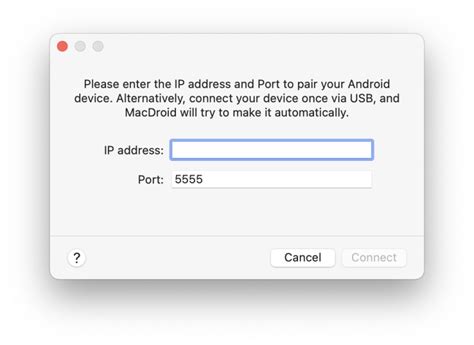 can i connect android device to mac