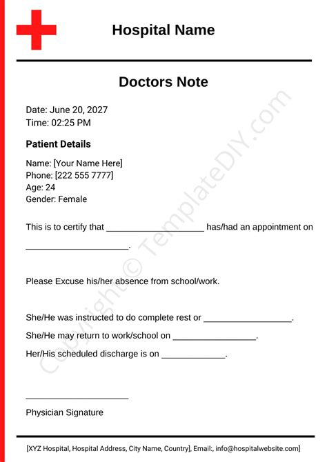 can i get a note from my doctor to work from home