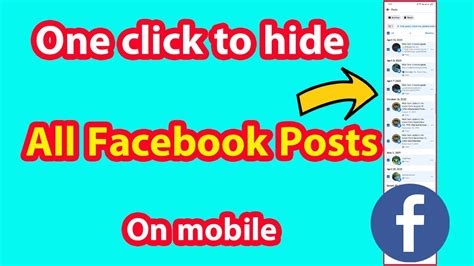 can i hide a post on facebook without deleting it