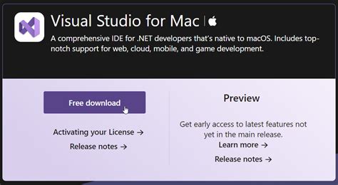 can i install visual studio on mac