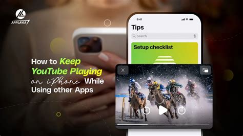 can i keep youtube playing while using other apps
