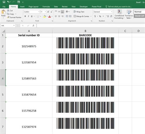can i make a barcode in excel