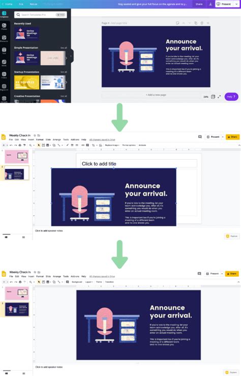 can i make a canva presentation into google slides