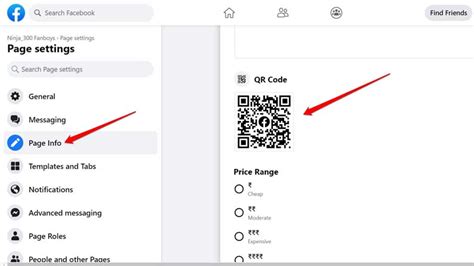can i make a qr code for my facebook page