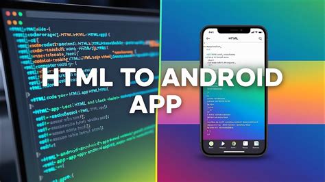 can i make android app using html