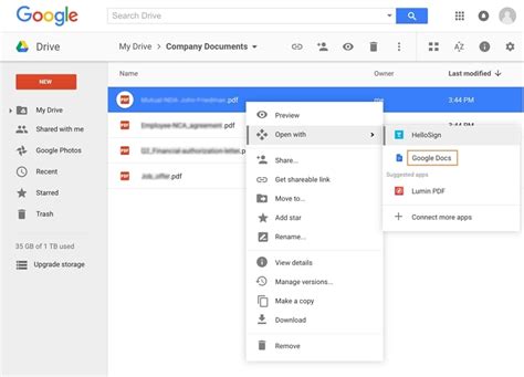 can i open a pdf in google docs