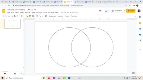 can i put a venn diagram in google docs