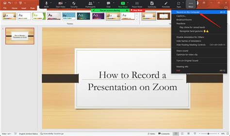 can i record a powerpoint presentation on zoom