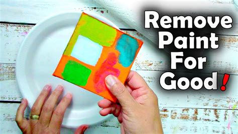can i remove paint from canvas