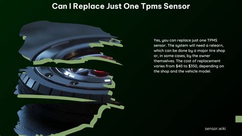 can i replace just one tpms sensor