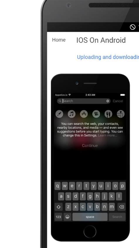 can i run ios on android