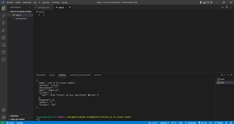 can i run javascript in visual studio code