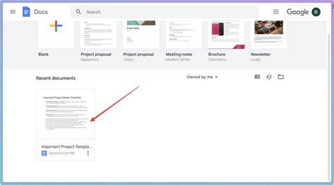 can i save a template in google docs